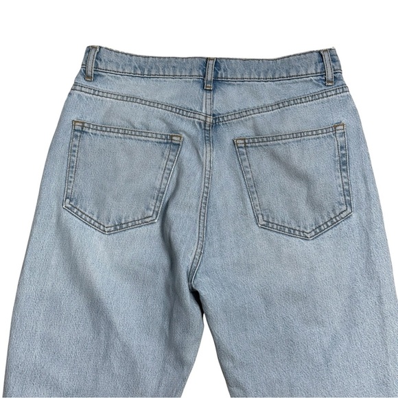 Reformation Tahoe Destroyed Denim Straight Leg Jeans Womens 28 - Picture 6 of 8